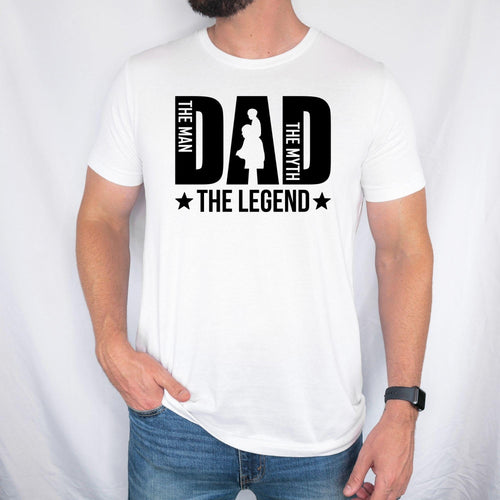 Funny Dad T Shirt Men, Father Gift Birthday, Legend Quote Shirt, Fathers Day Present, Gift For Him, Minimalist Tee, Xmas Gift Top