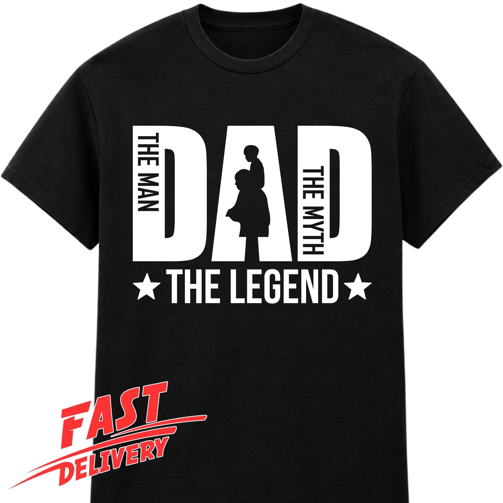 Funny Dad T Shirt Men, Father Gift Birthday, Legend Quote Shirt, Fathers Day Present, Gift For Him, Minimalist Tee, Xmas Gift Top