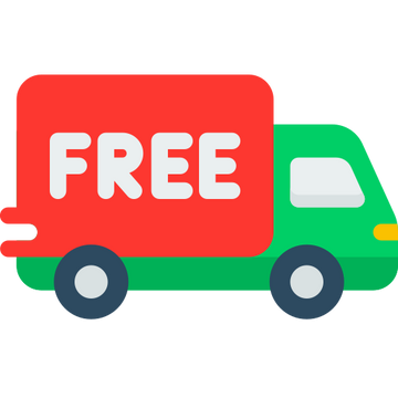 Teezora Prints free delivery icon representing free UK shipping, fast dispatch and reliable delivery on personalised clothing, custom apparel and DTF printing orders.
