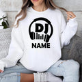 Personalised DJ sweatshirt, custom DJ name jumper, DJ crewneck, music producer sweatshirt, headphones graphic sweatshirt, festival clothing, club DJ apparel, electronic music fashion, custom music gift and premium winter sweatshirt. Every order is proudly printed in the UK by TeezoraPrints for everyday comfort and quality.