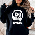 Perfect for DJs, music producers, festival performers and electronic music enthusiasts, this personalised DJ hoodie features a bold headphones graphic with your custom DJ name. Designed for comfort and style, it's ideal for performances, studio sessions and everyday wear. Every premium hoodie is professionally printed in the UK by TeezoraPrints using high-quality materials for warmth and durability.