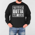 Personalised Straight Outta sweatshirt created for men, women, teenagers, students, travellers, sports fans, city lovers, university groups, families, friendship groups, and personalised clothing enthusiasts. This custom crewneck allows anyone to showcase their hometown, favourite destination, workplace, club, or meaningful location through a bold statement design.