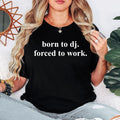 Designed for DJs, music producers, club performers, EDM fans and electronic music lovers, this graphic t-shirt features the bold slogan 
