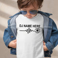 Looking for the perfect personalised gift for a DJ? This DJ Name Heartbeat T-Shirt can be customised with any name and makes an ideal birthday, Christmas or special occasion gift for DJs, producers and vinyl music lovers. Professionally printed in the UK by TeezoraPrints.