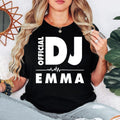 Personalised Official DJ T-Shirt featuring a custom name and bold heartbeat graphic, created for DJs, music producers, club performers and electronic music lovers. This premium unisex tee is professionally printed in the UK by TeezoraPrints using high-quality materials for outstanding comfort, durability and everyday style. Perfect for performances, festivals, parties and casual wear while showcasing your unique DJ identity.