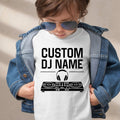 Searching for the perfect gift for a DJ or music producer? This personalised Custom DJ Name shirt is a thoughtful choice for birthdays, Christmas, Father's Day, Mother's Day or any special occasion. Featuring a custom name with professional DJ equipment graphics, every premium shirt is professionally printed in the UK by TeezoraPrints for a memorable personalised gift.