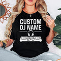 Perfect for DJs, music producers, festival performers and electronic music enthusiasts, this personalised Custom DJ Name shirt features a professional DJ controller and headphones graphic with your custom stage name. Designed for performances, studio sessions and everyday wear, every premium t-shirt is professionally printed in the UK by TeezoraPrints using high-quality materials for exceptional comfort.