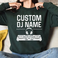 Show your passion for music with this personalised DJ sweatshirt featuring a custom name, headphones and controller graphic. Whether mixing tracks, performing live, attending festivals or relaxing at home, this premium crewneck offers comfort and standout style. Every sweatshirt is proudly printed in the UK by TeezoraPrints.