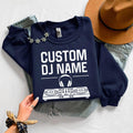 Personalised DJ sweatshirt, custom DJ name crewneck, DJ controller sweatshirt, music producer jumper, disc jockey apparel, electronic music clothing, festival outfit, studio sweatshirt, performance wear and premium personalised fashion. Every order is proudly printed in the UK by TeezoraPrints.