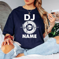Personalised DJ shirt, custom DJ name t shirt, DJ heartbeat tee, music producer shirt, disc jockey apparel, festival DJ clothing, electronic music shirt, custom music gift, stage performance tee and premium casual t-shirt. Every premium shirt is proudly printed in the UK by TeezoraPrints for comfort and professional quality.