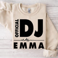 Perfect for DJ performances, nightclub events, music festivals, studio recording sessions, concerts, weekend outings and everyday casual wear. This personalised Official DJ Heartbeat Sweatshirt combines a custom name with a bold heartbeat graphic to create a stylish music-inspired crewneck. Printed in the UK by TeezoraPrints using premium-quality printing.