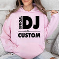 Featuring bold Official DJ lettering, a heartbeat waveform graphic and a personalised custom name, this premium hoodie creates a modern statement look for DJs and music enthusiasts. Professionally printed in the UK by TeezoraPrints, it's designed for lasting comfort, vibrant print quality and everyday wear.
