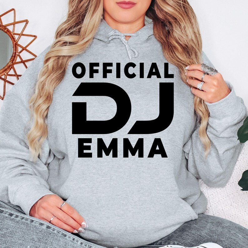 Perfect for DJ gigs, music festivals, recording studios, nightclub events, rehearsal nights, private parties, travel days and casual everyday wear. This personalised Official DJ hoodie combines warmth, comfort and professional style, while every order is professionally printed in the UK by TeezoraPrints using premium-quality materials.