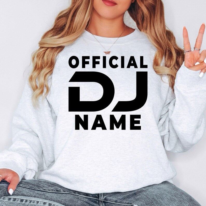 Perfect for DJ gigs, music festivals, studio sessions, nightclub events, rehearsal nights, private parties, travel days and casual everyday wear. This personalised Official DJ sweatshirt combines warmth, comfort and professional style, while every order is professionally printed in the UK by TeezoraPrints using premium-quality materials.