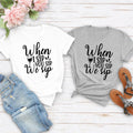 When I Sip You Sip We Sip T Shirt, funny drinking shirt, wine lover tee, girls trip shirt, hen party shirt, bachelorette party tee, bridal squad shirt, bridesmaid outfit, matching friends T Shirt, funny wine quote tee, girls night out clothing, winery outfit, birthday celebration shirt and premium graphic tee by Teezora Prints, professionally printed for comfort, quality and everyday style.