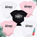 Personalised Birthday Squad Shirt by TeezoraPrints with custom Birthday Crew and Hello Birthday design. Matching family birthday shirts personalised with any age, name or custom text. Premium unisex birthday t shirt ideal for birthday parties, family gatherings, birthday photos, group celebrations, personalised birthday gifts and matching outfits with professional quality printing.
