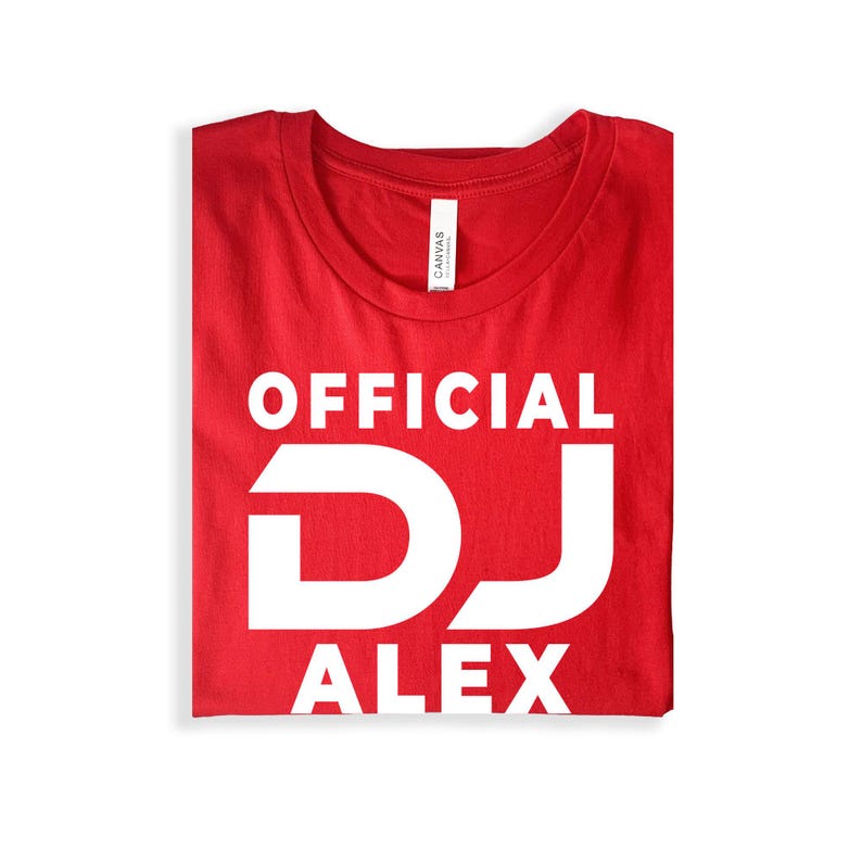 Perfect for DJ gigs, club nights, music festivals, studio recordings, private events, birthday parties, live performances, rehearsal sessions and casual everyday wear. This personalised Official DJ shirt combines comfort and professional style, while every premium t-shirt is printed in the UK by TeezoraPrints using high-quality materials.