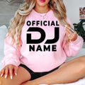 Looking for the perfect gift for a DJ? This personalised Official DJ sweatshirt is a thoughtful choice for birthdays, Christmas, Father's Day, Mother's Day and special celebrations. Featuring a custom DJ name, every premium sweatshirt is professionally printed in the UK by TeezoraPrints to create a memorable personalised keepsake.