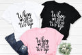 This When I Sip You Sip We Sip T Shirt is made for wine lovers, best friends, bridesmaids, bridal squads and women who enjoy celebrating together. Whether you're planning a girls' trip, hen party, birthday celebration or winery visit, this funny graphic tee brings everyone together in style. Comfortable, stylish and professionally printed, Teezora Prints creates premium apparel that's perfect for matching group outfits and unforgettable memories.