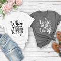 Show your fun personality with this When I Sip You Sip We Sip T Shirt, perfect for everyday casual wear, brunch dates, holidays, girls' weekends, shopping trips, winery visits and relaxing with friends. Pair it effortlessly with jeans, shorts or leggings for a stylish everyday look. Designed and professionally printed by Teezora Prints, this premium tee offers lasting comfort, quality and timeless appeal.
