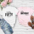TeezoraPrints personalised birthday shirts are perfect for birthday parties, family celebrations, birthday dinners, birthday brunches, holiday trips, weekend getaways, surprise parties, group events and birthday photoshoots. Personalise every shirt with your own age, name or text to create coordinated matching outfits for any birthday celebration.