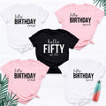 TeezoraPrints personalised birthday shirt featuring custom Birthday Squad, Birthday Crew and Hello Birthday designs for families, friends, couples and groups celebrating together. Personalise the age, name or wording to create unique matching birthday shirts for adults or children. Perfect for creating memorable group outfits, family celebrations, birthday weekends and special occasions with premium comfort and vibrant long-lasting print quality.