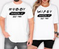 Personalised Hubby Wifey Matching Shirt, Family Matching Tee, Custom Couple Shirt, Husband Wife Matching Shirt, Personalised Anniversary Shirt, Matching Family Outfit, Custom Hubby Shirt, Custom Wifey Shirt, Family Matching Clothing, Couple Gift, Wedding Gift, Anniversary Gift, Matching Couple Tee, Premium Family Shirt by Teezora Prints, Personalised Couple Apparel, Custom Family Clothing, Romantic Matching Shirt, Family Outfit, Matching Family Gift, Couple Matching Tee.