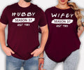 Personalised Hubby Wifey Family Matching T Shirts make a meaningful gift for husbands, wives, couples, newlyweds, parents, families, best friends, and loved ones celebrating weddings, anniversaries, engagements, or family milestones. Designed by Teezora Prints, this premium matching Family Tee can be personalised with your own details, making it perfect for Christmas, Valentine's Day, birthdays, anniversaries, and unforgettable personalised gifts.