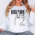 Perfect for bridal showers, engagement celebrations, hen parties, wedding mornings, bridal brunches, rehearsal dinners, honeymoon travel, wedding planning days and engagement photoshoots. This Bride To Be sweatshirt combines warmth, elegance and premium craftsmanship, with every order professionally printed in the UK by TeezoraPrints for a beautiful finishing touch.