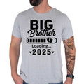 Stylish personalised big brother shirt featuring bold typography, loading bar graphics and baby footprints. The modern design creates an eye-catching look while remaining comfortable and versatile for everyday wear. This sibling announcement t shirt pairs easily with jeans, shorts and casual outfits, making it ideal for family occasions and daily use.