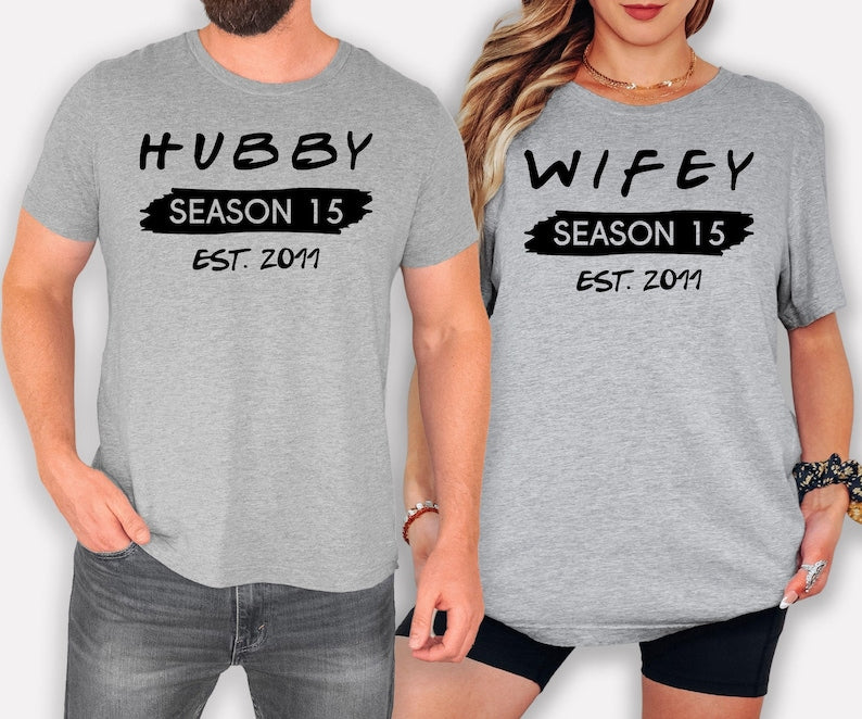 Personalised Hubby Wifey Family Matching T Shirts are perfect for anniversaries, weddings, Valentine's Day, family holidays, Christmas celebrations, birthdays, baby announcements, family photoshoots, vacations, date nights, weekend outings, matching family events, and everyday casual wear. Teezora Prints combines premium quality with personalised matching designs to celebrate every special family occasion.
