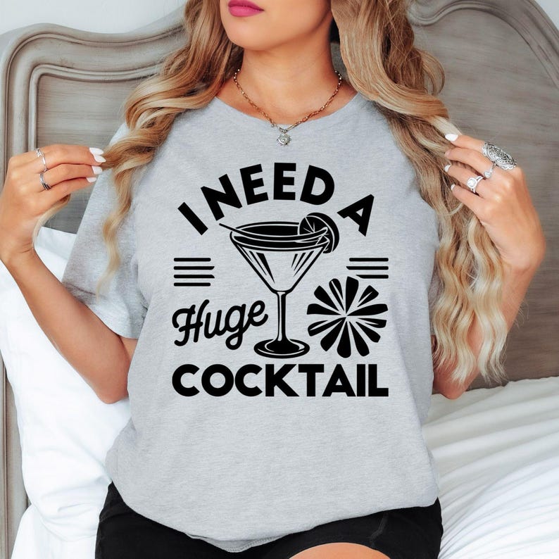 Funny cocktail quote t shirt perfect for hen parties, girls' nights out, birthday celebrations, cocktail bars, bottomless brunches, holidays, festivals, vacations, girls' trips, family gatherings, weekend getaways, and casual everyday wear. The bold typography and cocktail glass graphic create a fun statement piece that adds personality to every celebration while providing comfort, style, and a memorable look for every occasion.