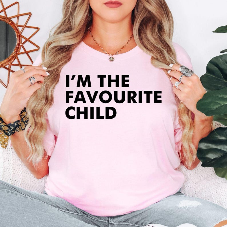 I'm The Favourite Child T Shirt is perfect for birthdays, family reunions, Christmas celebrations, Mother's Day, Father's Day, sibling parties, holidays, casual weekends, BBQs, family dinners, vacations, everyday casual wear, and special family occasions. Teezora Prints combines premium quality with a funny typography design that creates an instant conversation starter wherever you go.