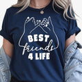 Best Friends 4 Life T Shirt makes a thoughtful gift for best friends, sisters, cousins, roommates, classmates, travel partners, bridesmaids, daughters, and anyone who shares a lifelong friendship. Designed by Teezora Prints, this premium graphic shirt is perfect for birthdays, Christmas, Friendship Day, graduation gifts, girls' holidays, and memorable matching presents.