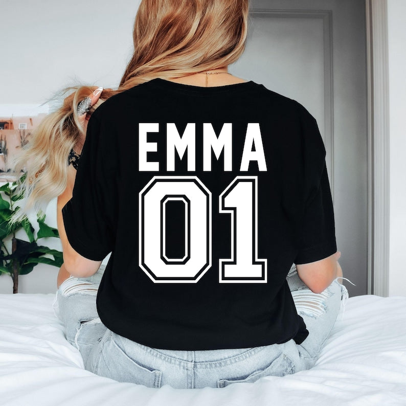 Personalised Sports Shirt, Custom Name Number Shirt, Sports Jersey T Shirt, Gaming Shirt, Esports Shirt, Football Name Shirt, Basketball Jersey Tee, Custom Team Shirt, Personalised Gamer Shirt, Squad Shirt, Varsity Shirt, Custom Number Tee, Sports Fan Shirt, Gaming Apparel, Team Matching Shirt, Premium Graphic T Shirt by Teezora Prints, Personalised Athlete Shirt, Football Fan Tee, Custom Initial Shirt, Sports Gift.