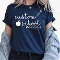 Personalised Teacher Shirt, Custom Teacher T Shirt, Teacher Gift, Teacher Appreciation Shirt, School Staff Shirt, Classroom Shirt, Teaching Assistant Shirt, Nursery Teacher Shirt, Primary Teacher Shirt, Preschool Teacher Shirt, Custom School Shirt, Personalised School Tee, Teacher Name Shirt, Apple Teacher Shirt, Pencil Teacher Tee, Teacher Outfit, Back To School Shirt, Education Apparel, Premium Graphic T Shirt by Teezora Prints, Teacher Clothing.