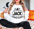Custom name Pumpkin Season sweatshirt with a seasonal pumpkin design, perfect for autumn outings, pumpkin patch adventures and Halloween celebrations. A personalised jumper suitable for casual everyday wear, family days, autumn photographs and seasonal gatherings. Makes a unique gift for women, men, mums, sisters, friends and pumpkin lovers looking for personalised autumn clothing.