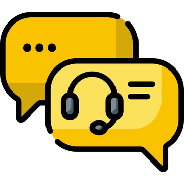 Teezora Prints customer support icon representing friendly customer service, live chat assistance, order support and expert help for personalised clothing, custom apparel and DTF printing services.