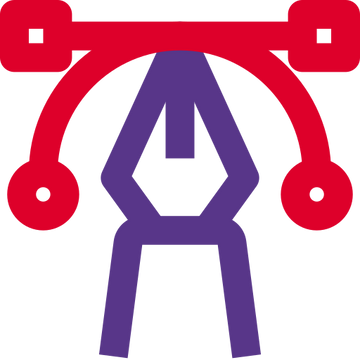 Teezora Prints DTF cutting plotter icon representing precision contour cutting, custom vinyl cutting, DTF transfer production, logo cutting and professional print finishing for personalised T-shirts, hoodies, workwear and custom apparel printed in the UK.